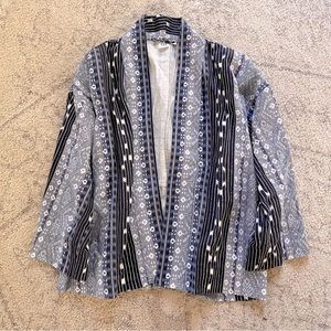 Gap Indigo Ikat Kimono